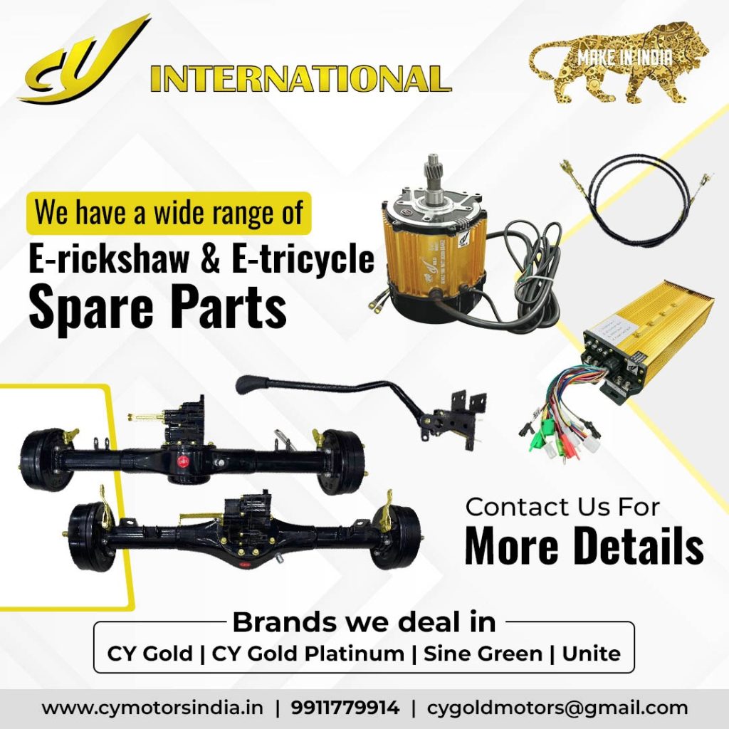 E Rickshaw Spare Parts Manufacturers - CY International