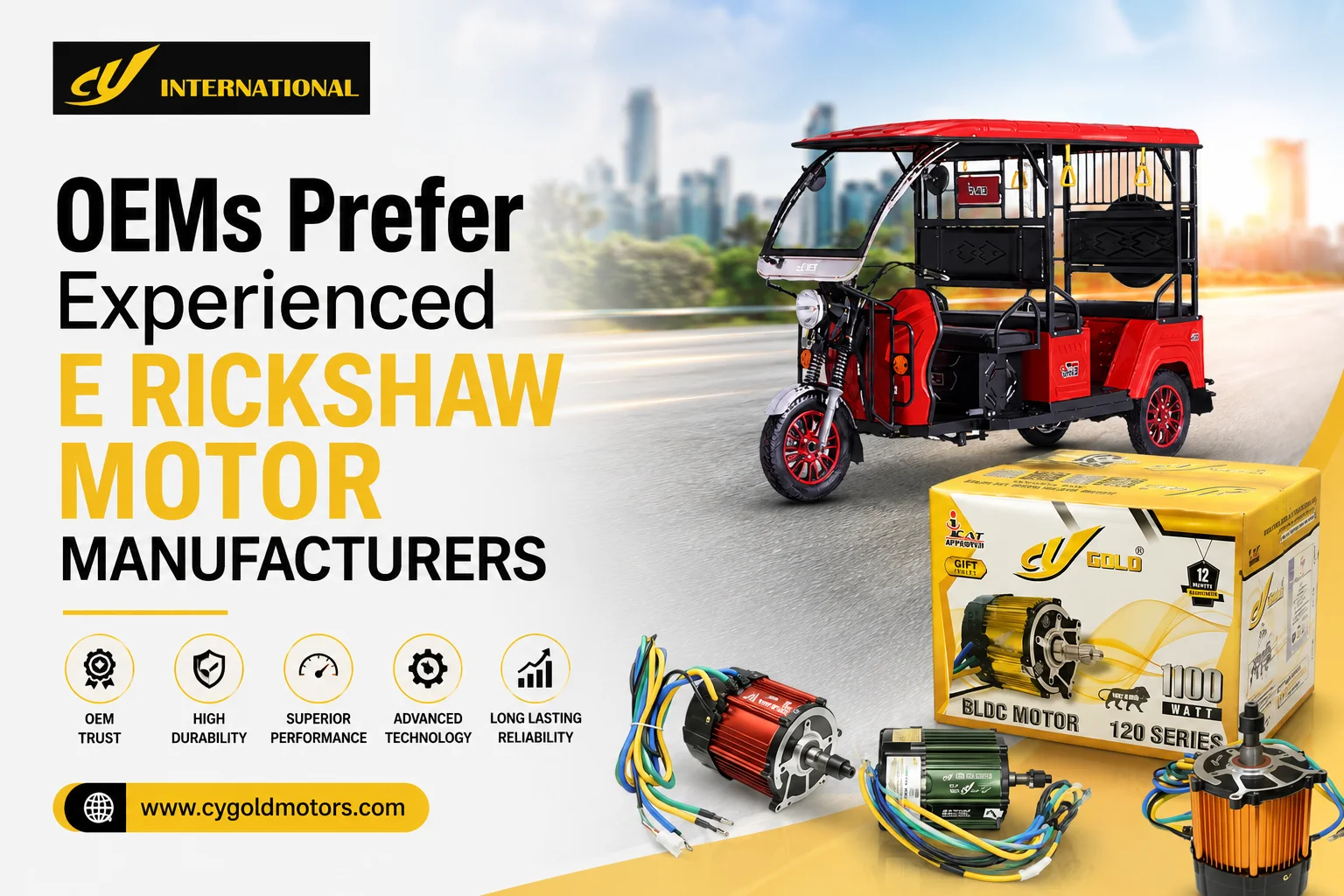 E Rickshaw Motor Manufacturers